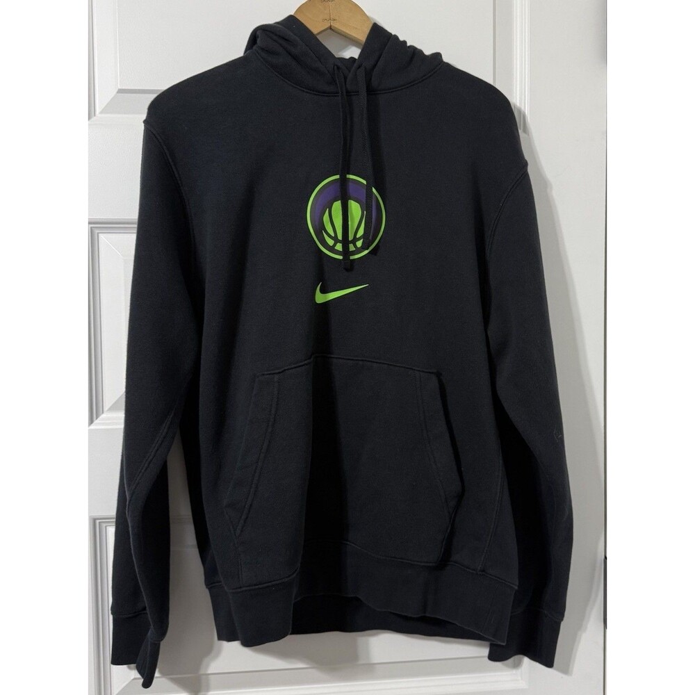 Nike New Orleans Pelicans City Edition NBA Hoodie Black Men’s S Green Oversized